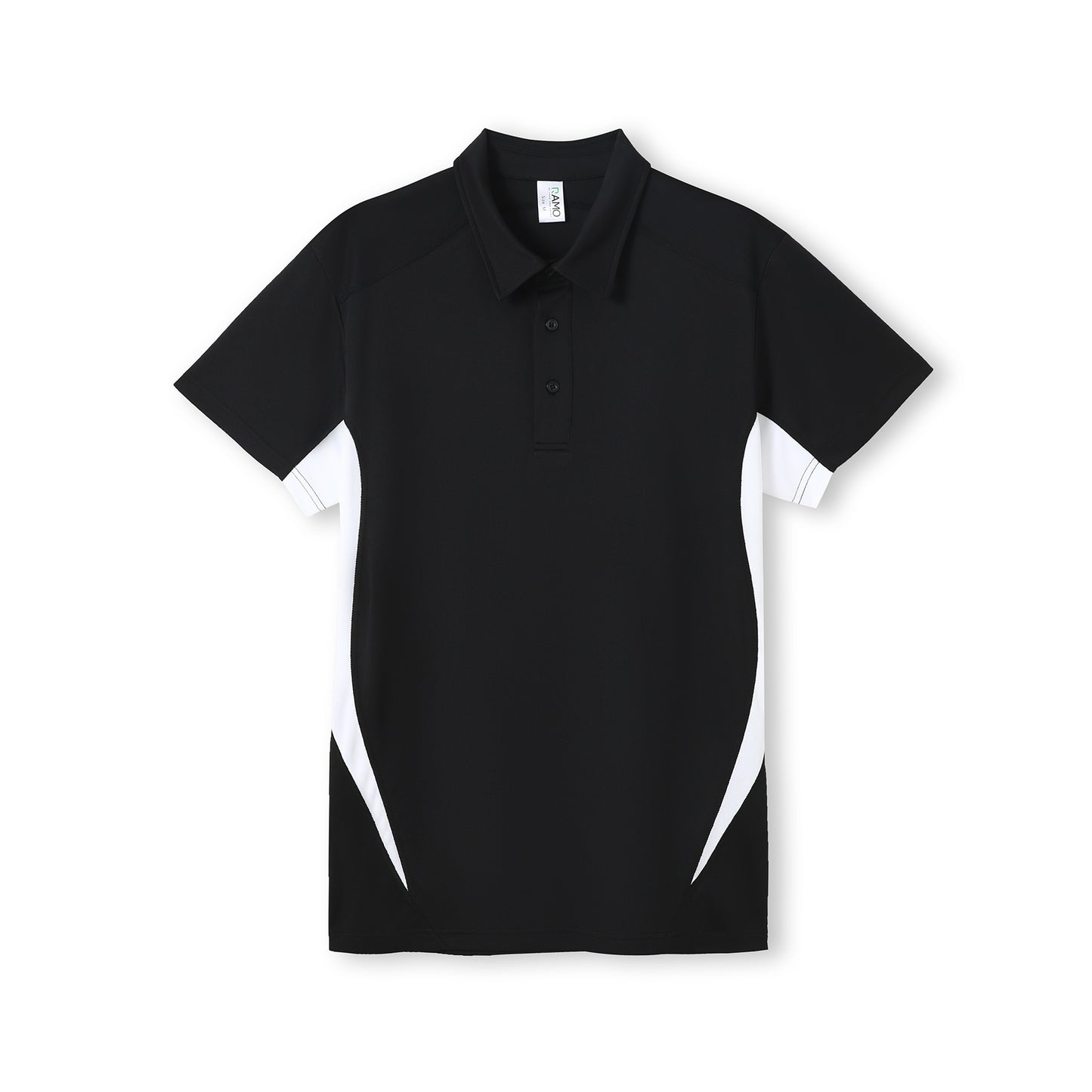 Men's Accelerator Polyester Polo - Front Left Chest & Large Back Logo