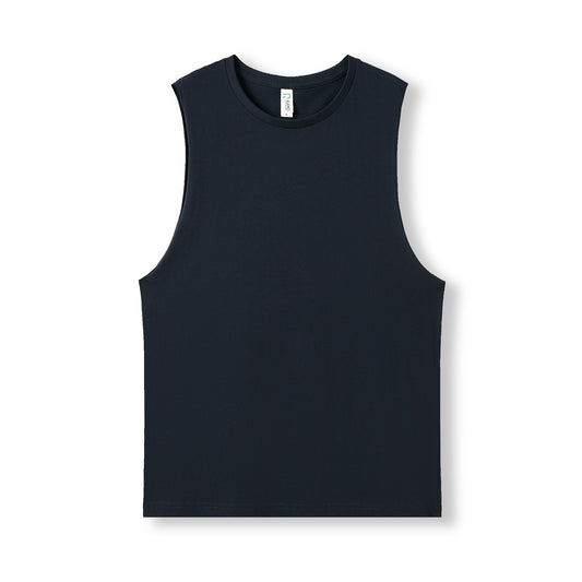 Women's combed cotton tank - Front Left Chest & Large Back Logo