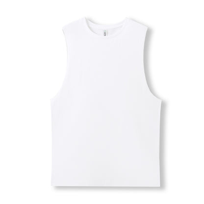 Women's combed cotton tank - Front Left Chest & Large Back Logo